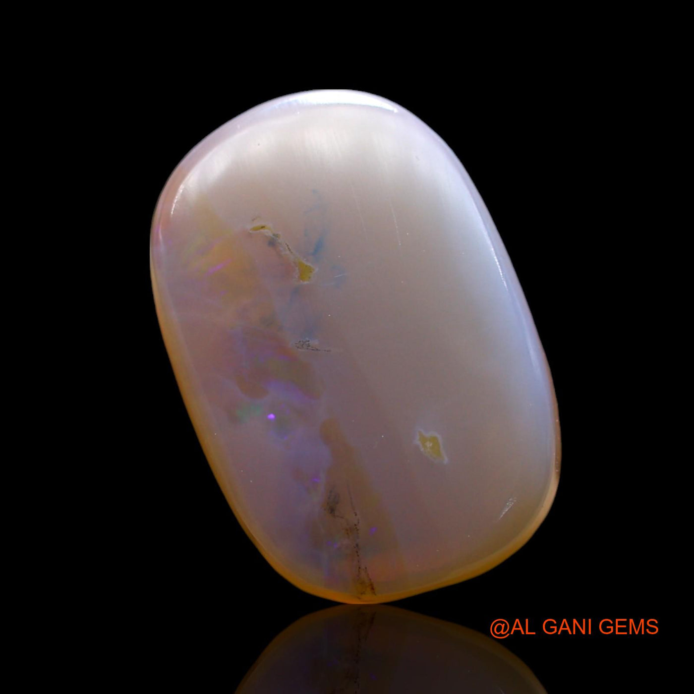 8.00 Cts Unheated Australian Fire Opal Loose Gemstone Oval Cabochon Natural 18x12x4 mm AF-430