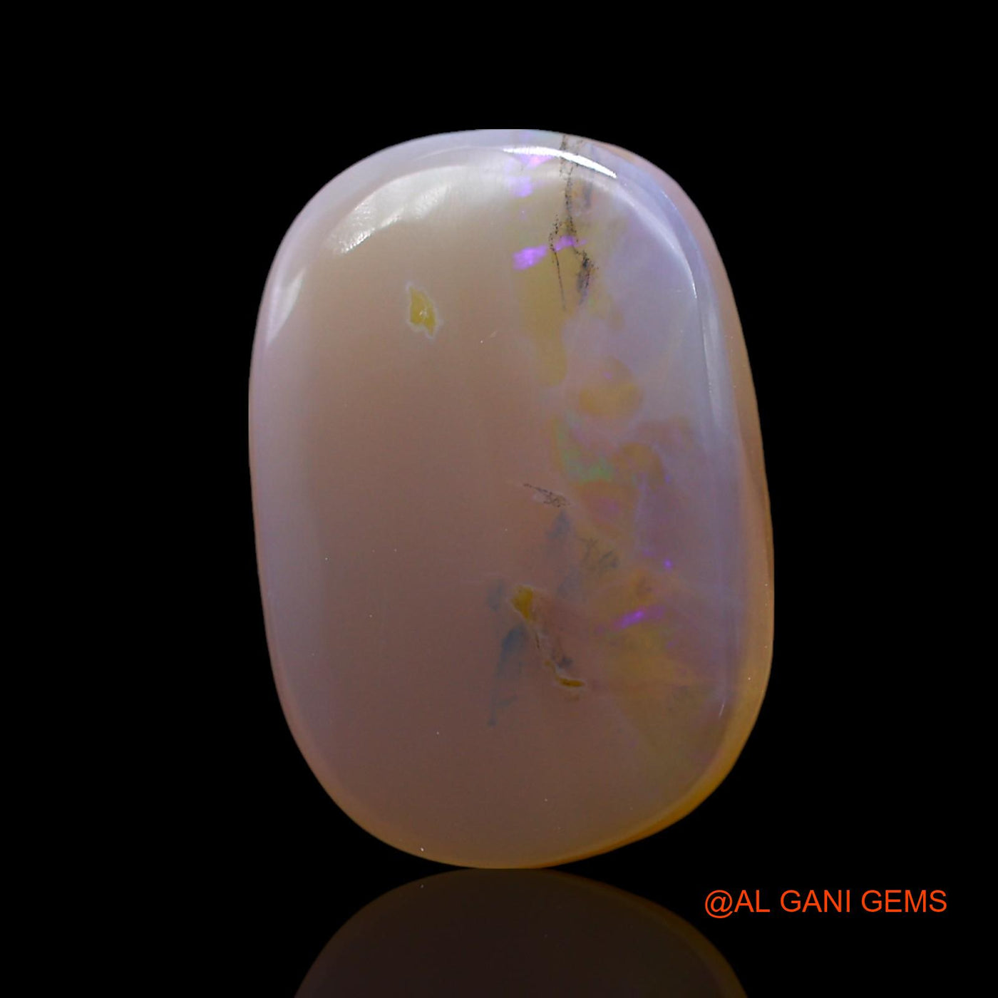 8.00 Cts Unheated Australian Fire Opal Loose Gemstone Oval Cabochon Natural 18x12x4 mm AF-430