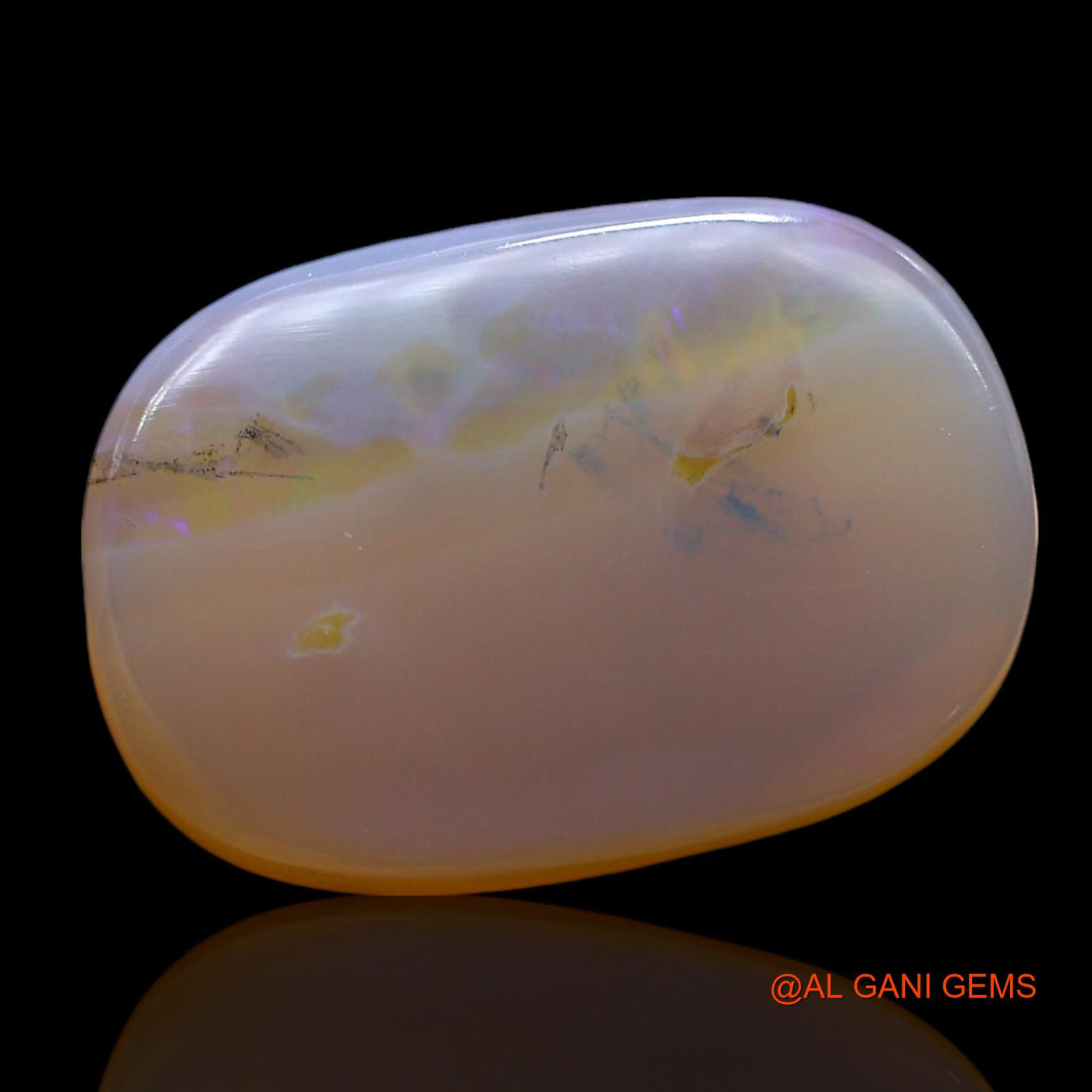 8.00 Cts Unheated Australian Fire Opal Loose Gemstone Oval Cabochon Natural 18x12x4 mm AF-430