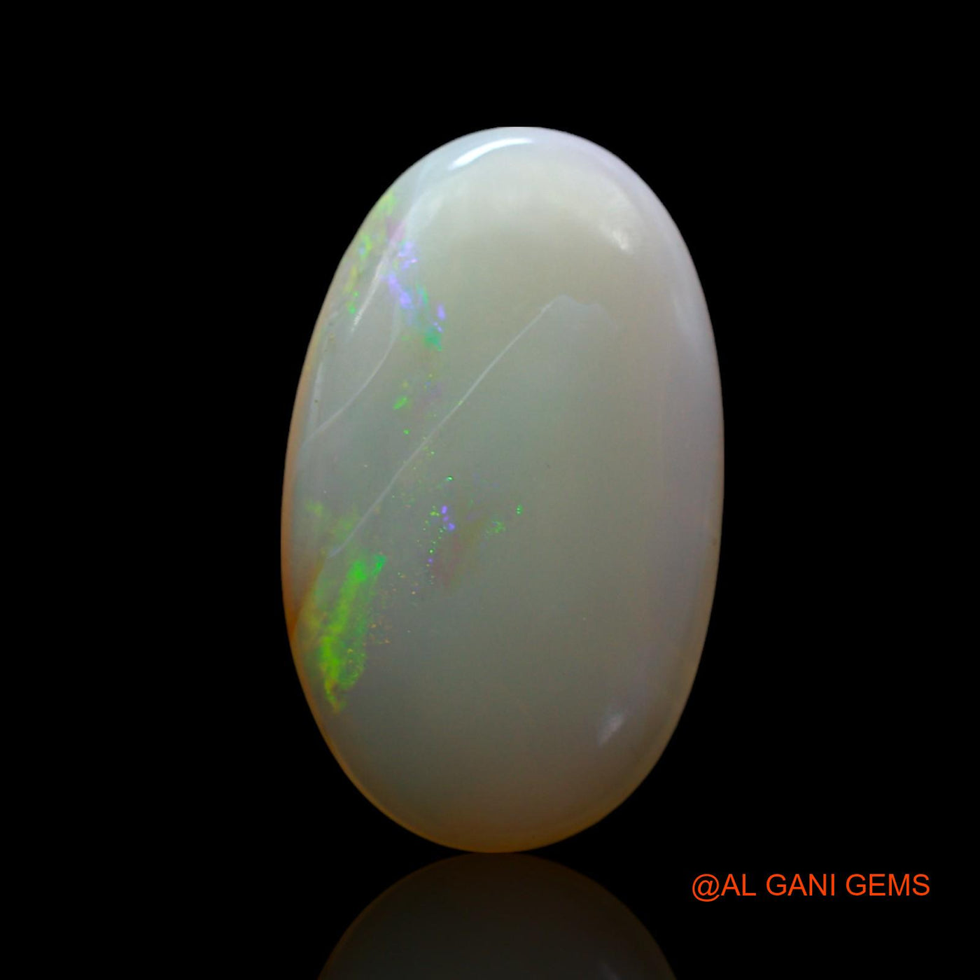 5.00 Cts Unheated Australian Fire Opal Loose Gemstone Oval Cabochon Natural 19x11x3 mm AF-433