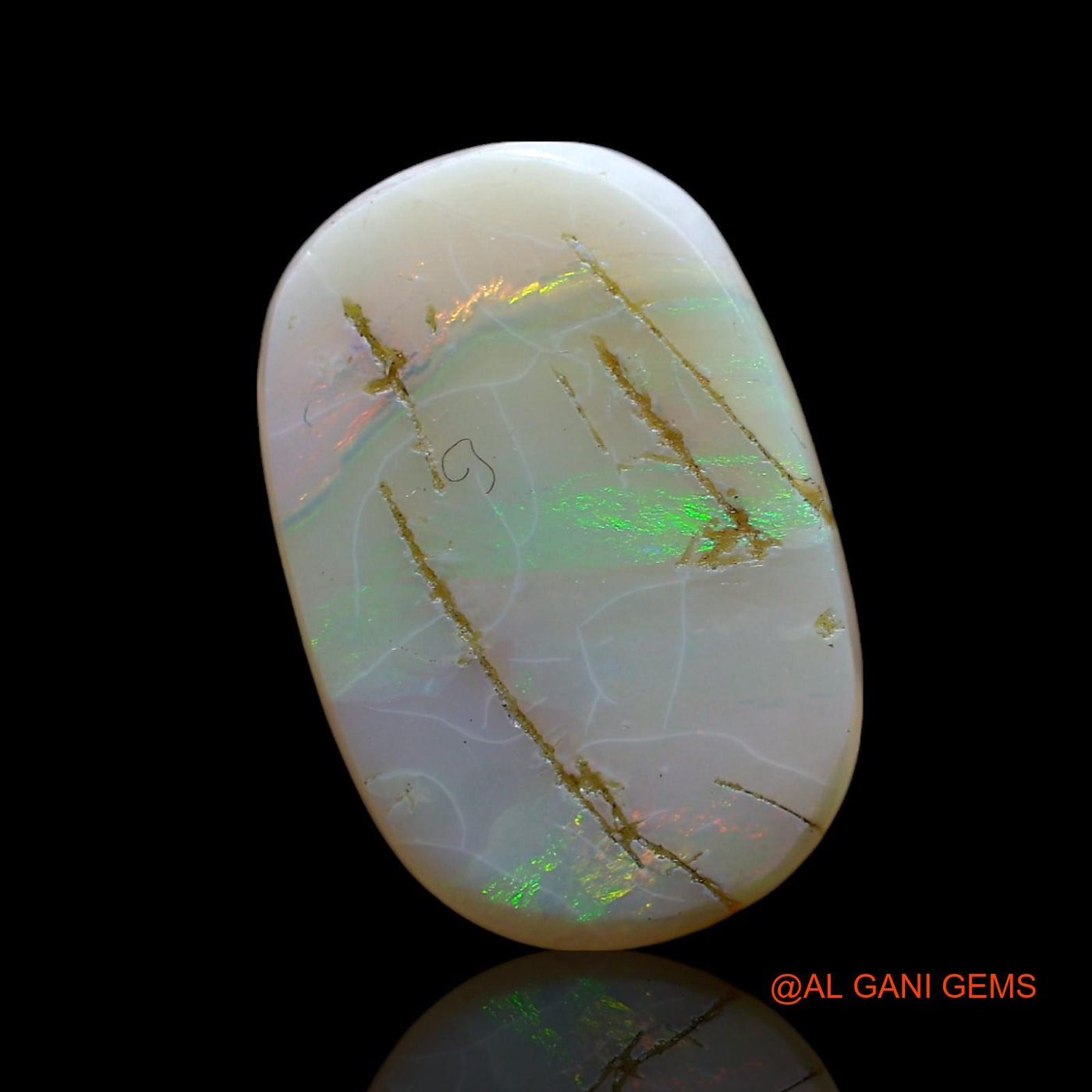 7.00 Cts Natural Australian Fire Opal Loose Gemstone Oval Cabochon 18x12x4 mm AF-435