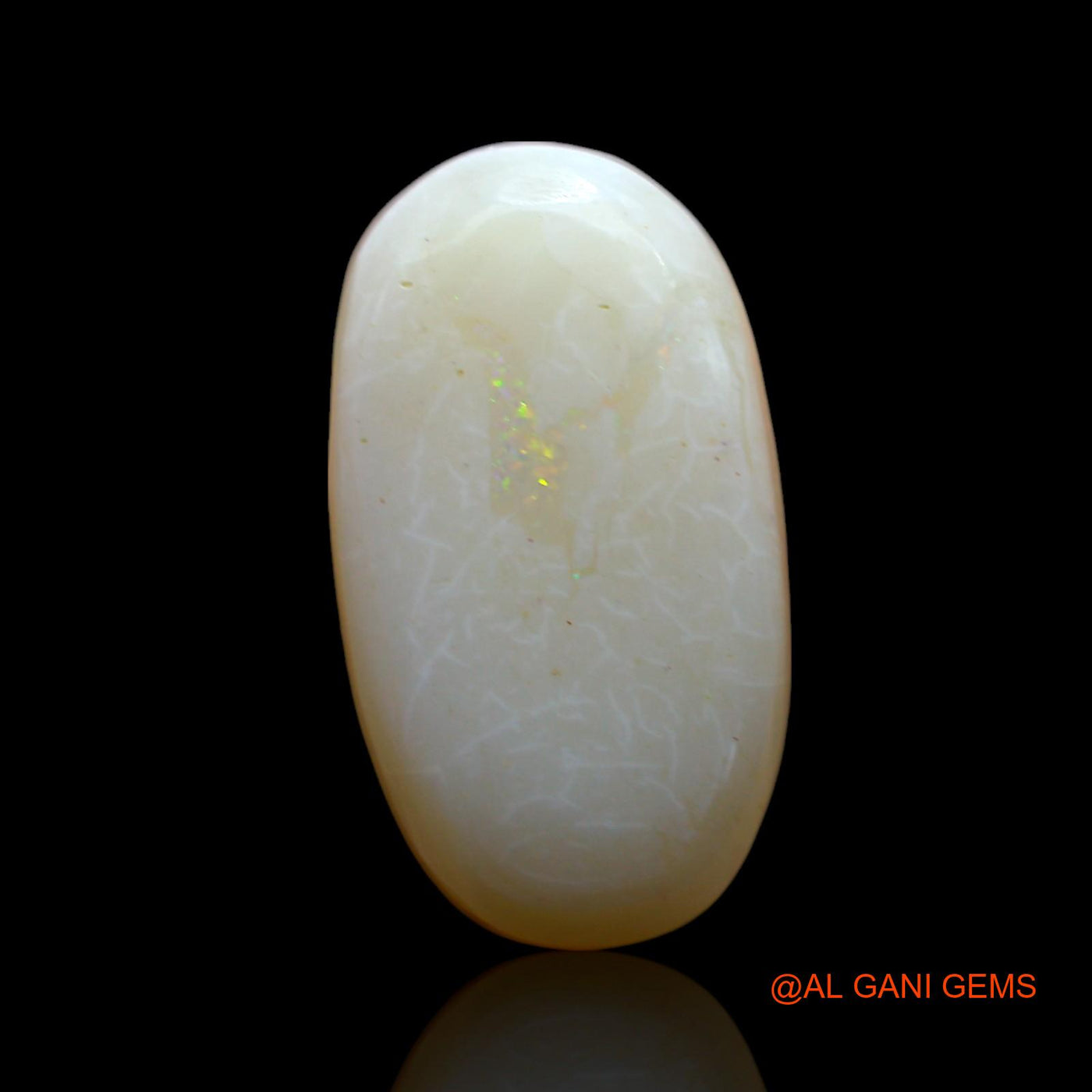 7.00 Cts Unheated Australian Fire Opal Loose Gemstone Oval Cabochon Natural 19x10x4 mm AF-436