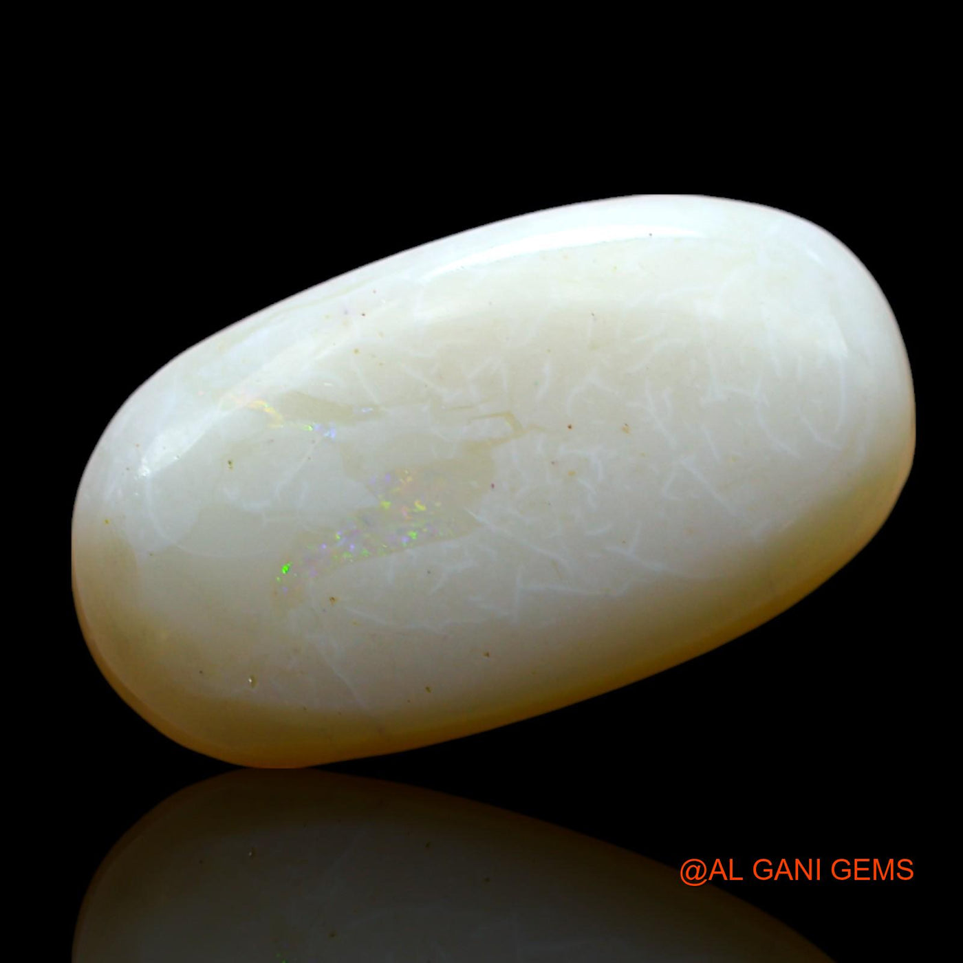 7.00 Cts Unheated Australian Fire Opal Loose Gemstone Oval Cabochon Natural 19x10x4 mm AF-436