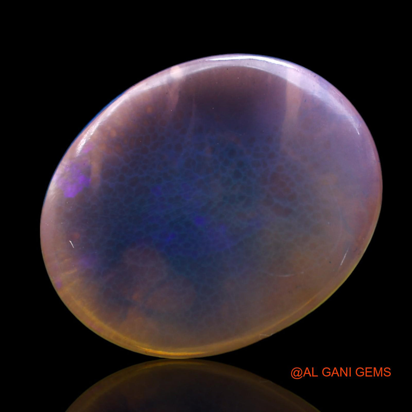 Natural Untreated Fire Opal Loose Gemstone Oval Cabochon From Australia 3.00 Cts 18x14x2 mm AF-438