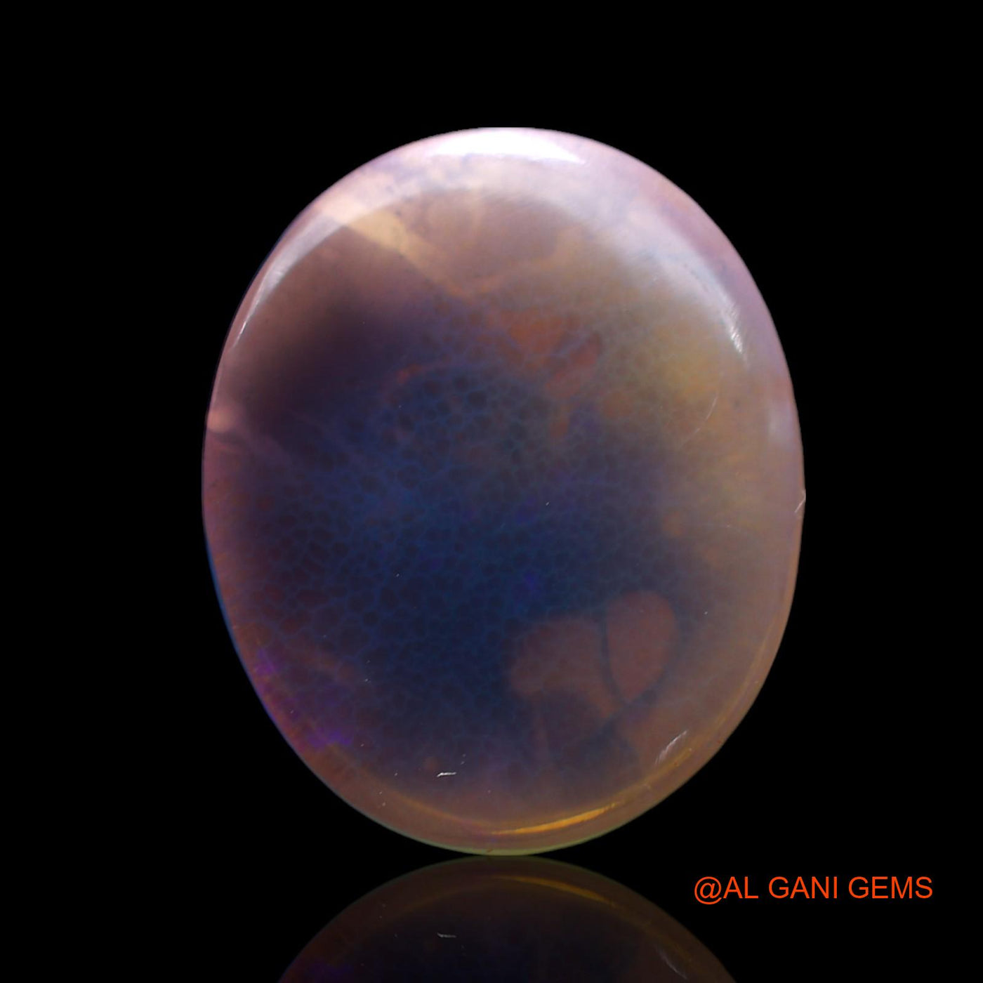 Natural Untreated Fire Opal Loose Gemstone Oval Cabochon From Australia 3.00 Cts 18x14x2 mm AF-438