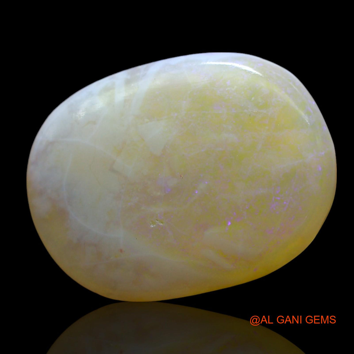 Natural Fire Opal Gemstone 5.00 Cts Loose Oval Cabochon From Australia 18x13x3 mm AF-439
