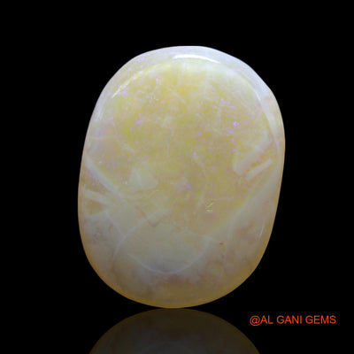 Natural Fire Opal Gemstone 5.00 Cts Loose Oval Cabochon From Australia 18x13x3 mm AF-439