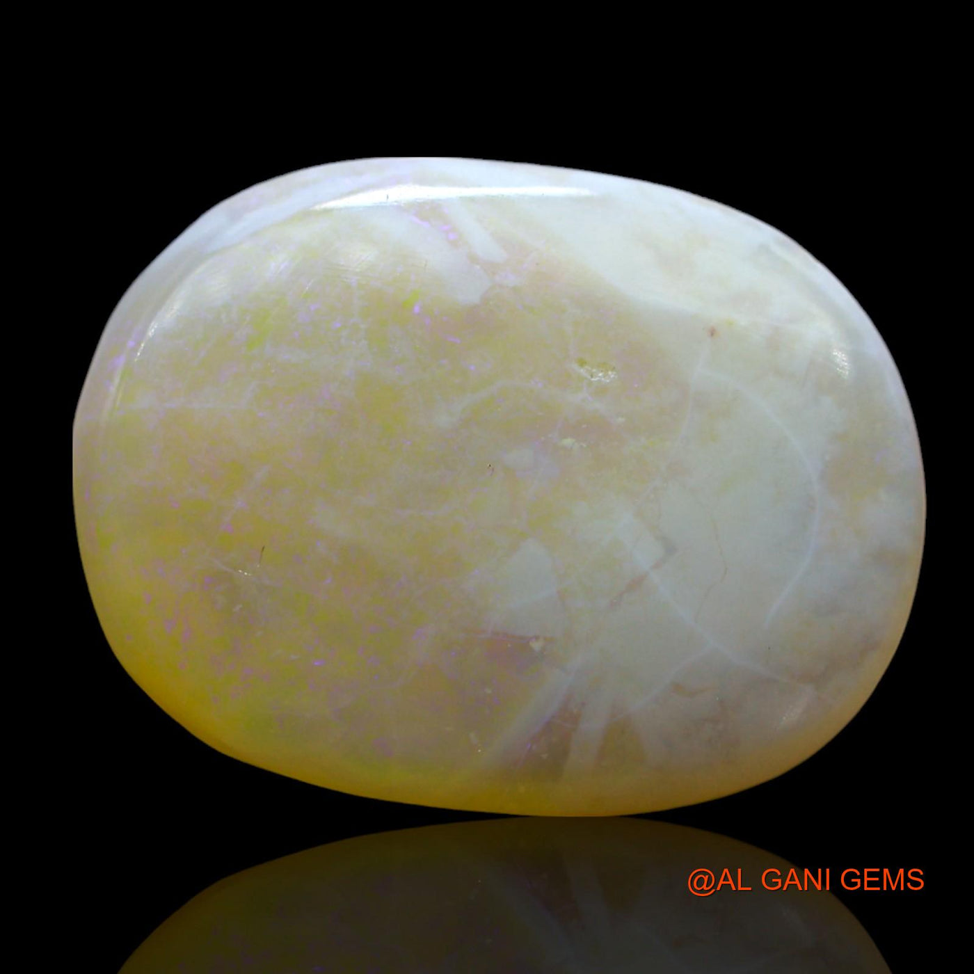 Natural Fire Opal Gemstone 5.00 Cts Loose Oval Cabochon From Australia 18x13x3 mm AF-439