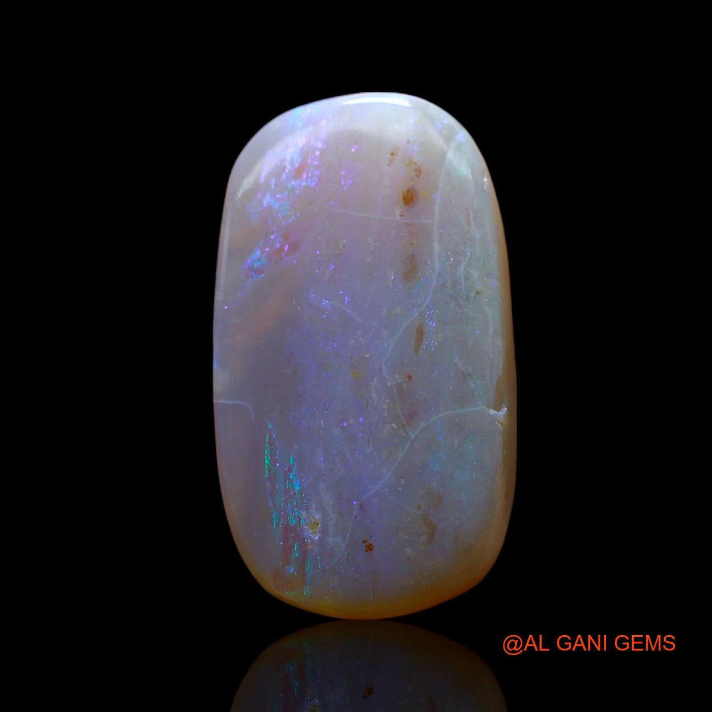 Natural Untreated Fire Opal Loose Gemstone Oval Cabochon From Australia 10.00 Cts 19x10x6 mm AF-43