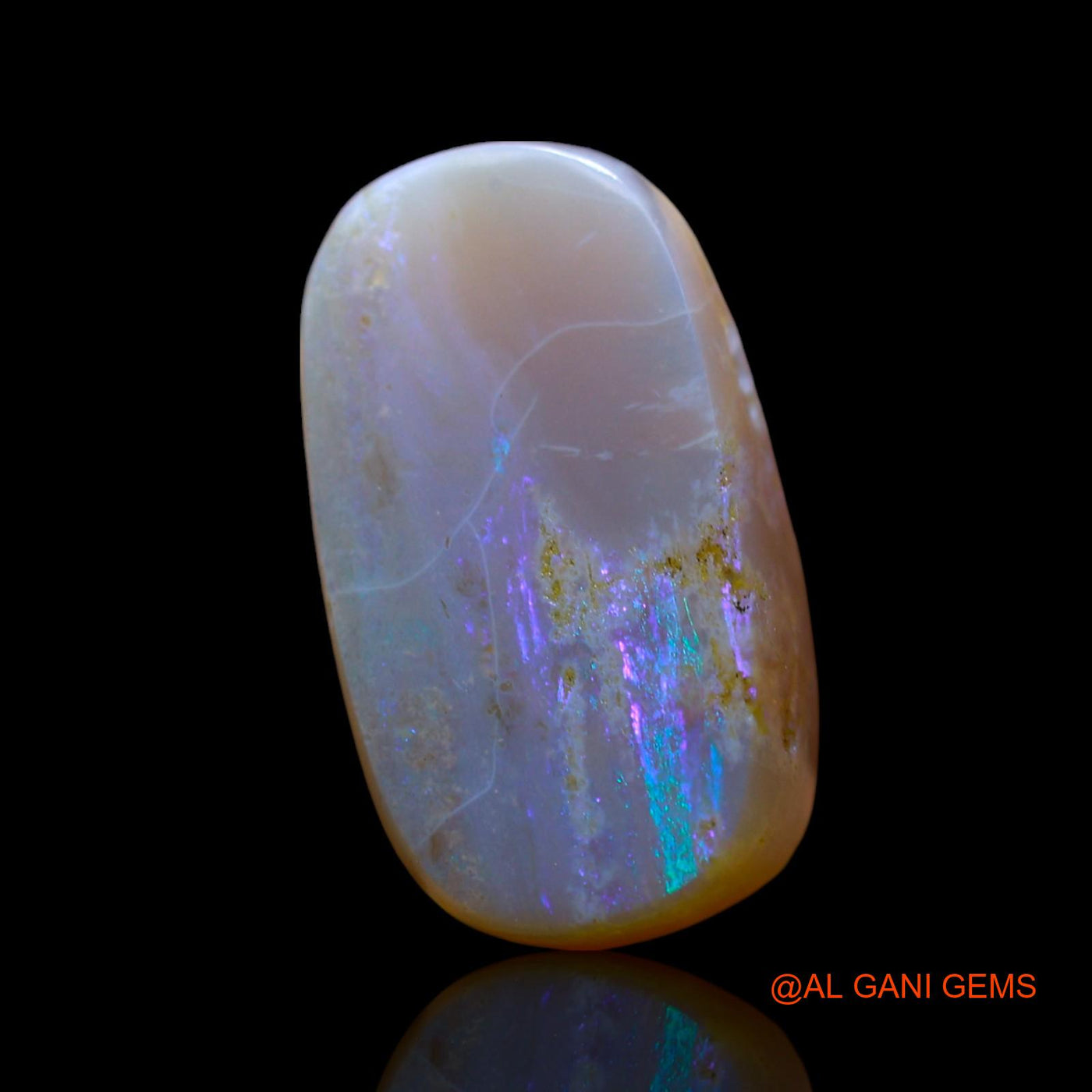 Natural Untreated Fire Opal Loose Gemstone Oval Cabochon From Australia 10.00 Cts 19x10x6 mm AF-43