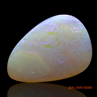 4.00 Cts Natural Australian Fire Opal Loose Gemstone Pear Cabochon 17x12x3 mm AF-440