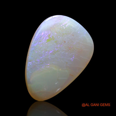 4.00 Cts Natural Australian Fire Opal Loose Gemstone Pear Cabochon 17x12x3 mm AF-440