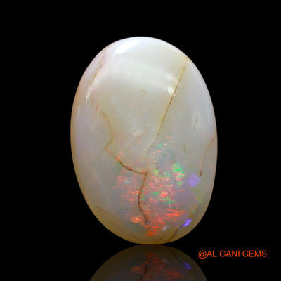 7.00 Cts Natural Australian Fire Opal Loose Gemstone Oval Cabochon 17x12x4 mm AF-441