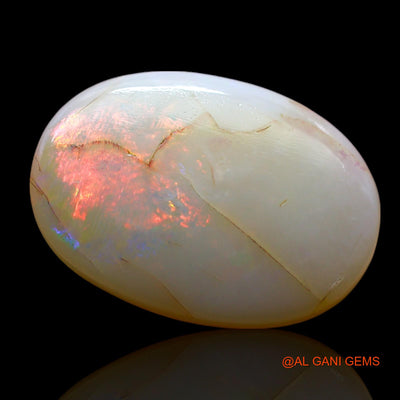 7.00 Cts Natural Australian Fire Opal Loose Gemstone Oval Cabochon 17x12x4 mm AF-441