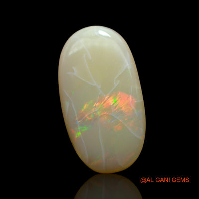 6.00 Cts Natural Australian Fire Opal Loose Gemstone Oval Cabochon 18x10x4 mm AF-442