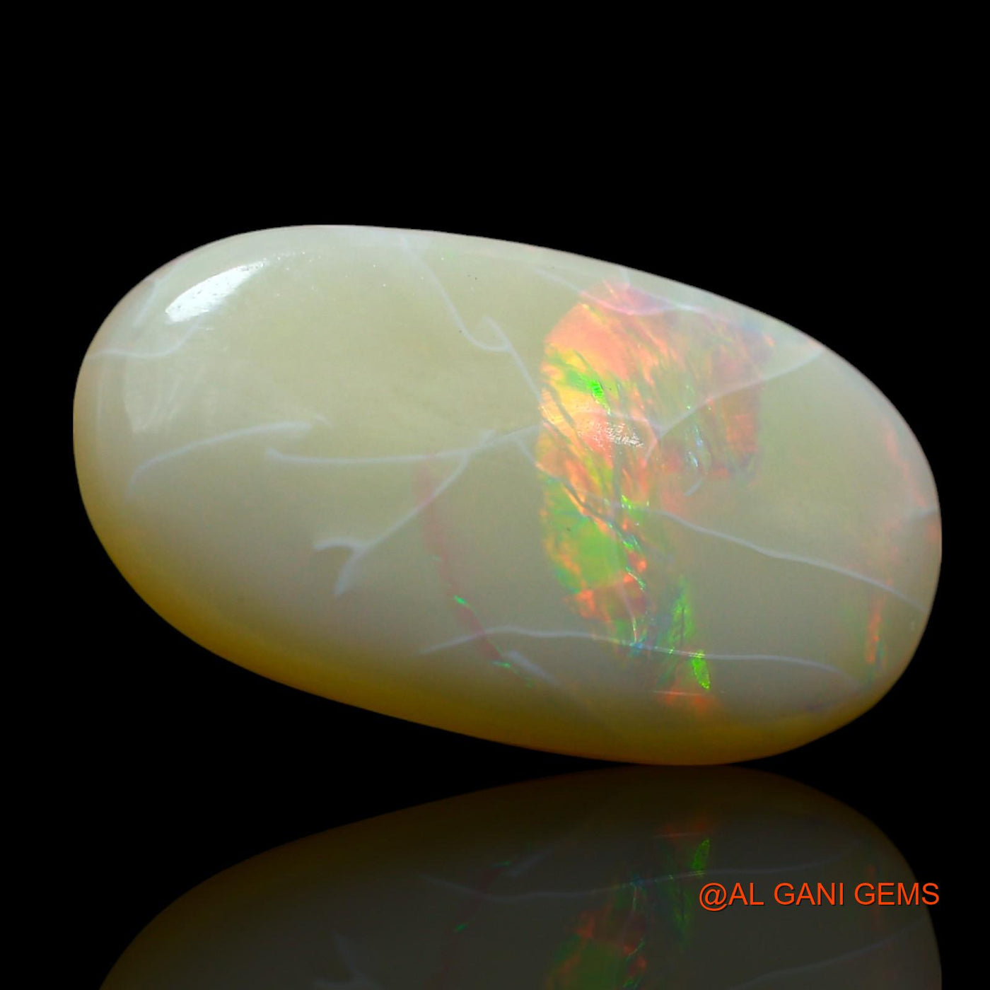 6.00 Cts Natural Australian Fire Opal Loose Gemstone Oval Cabochon 18x10x4 mm AF-442