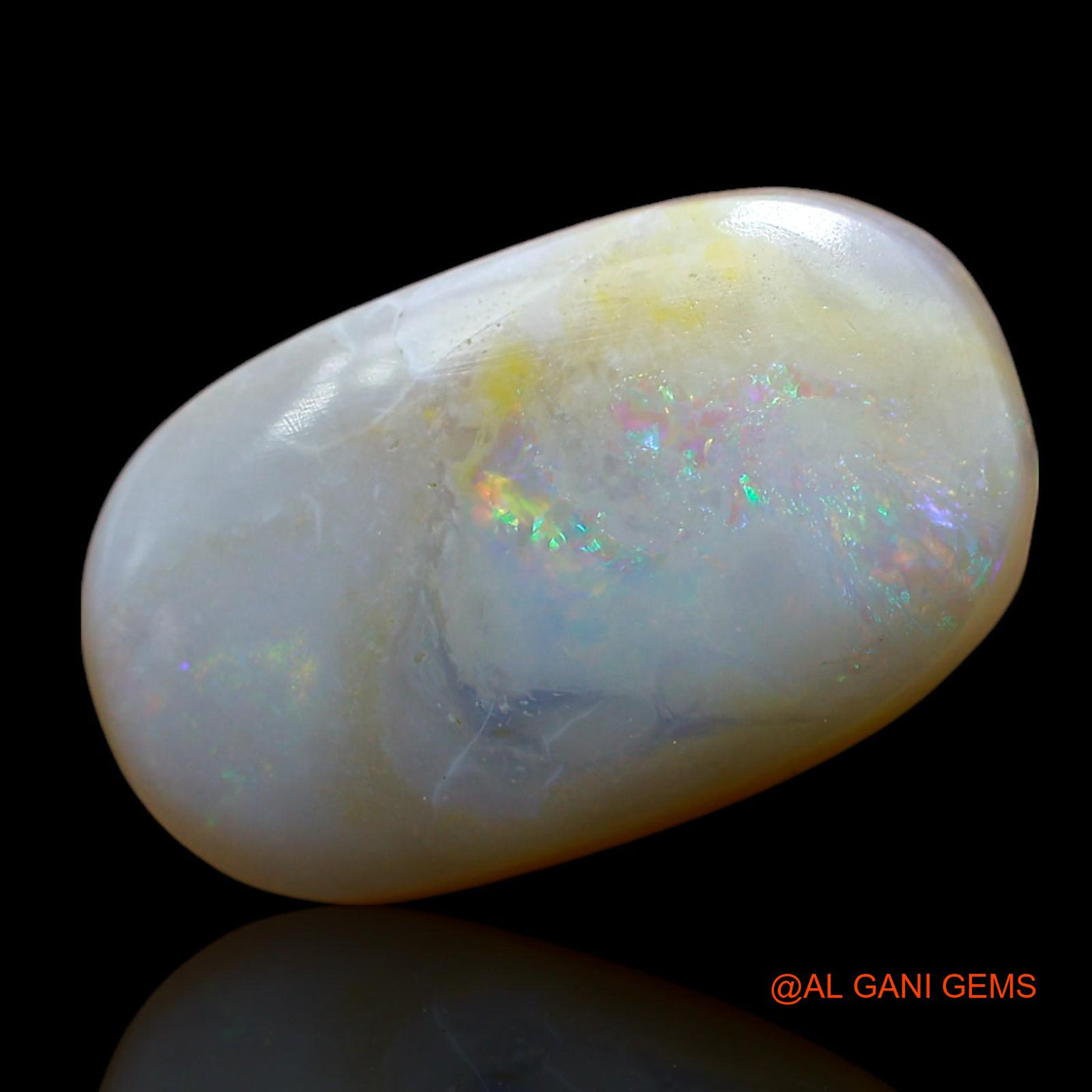 7.00 Cts Natural Australian Fire Opal Loose Gemstone Oval Cabochon 18x11x5 mm AF-443