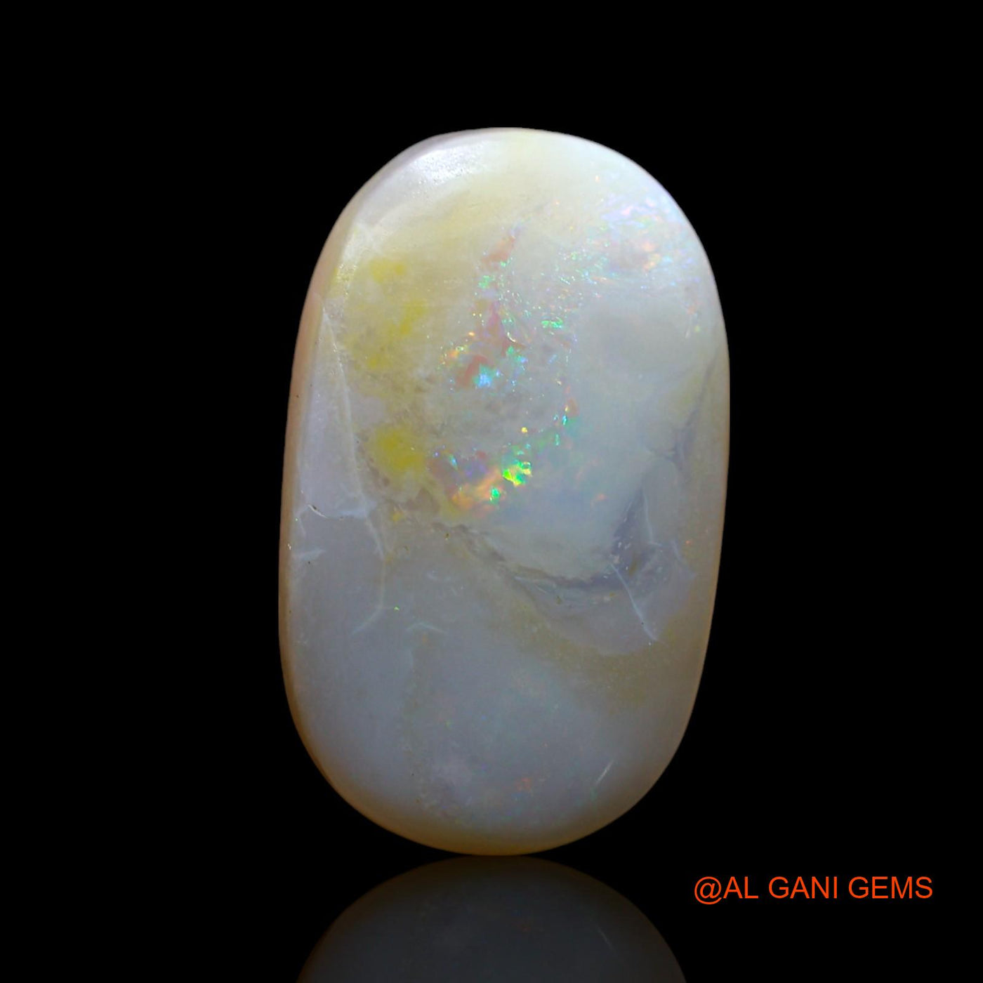 7.00 Cts Natural Australian Fire Opal Loose Gemstone Oval Cabochon 18x11x5 mm AF-443