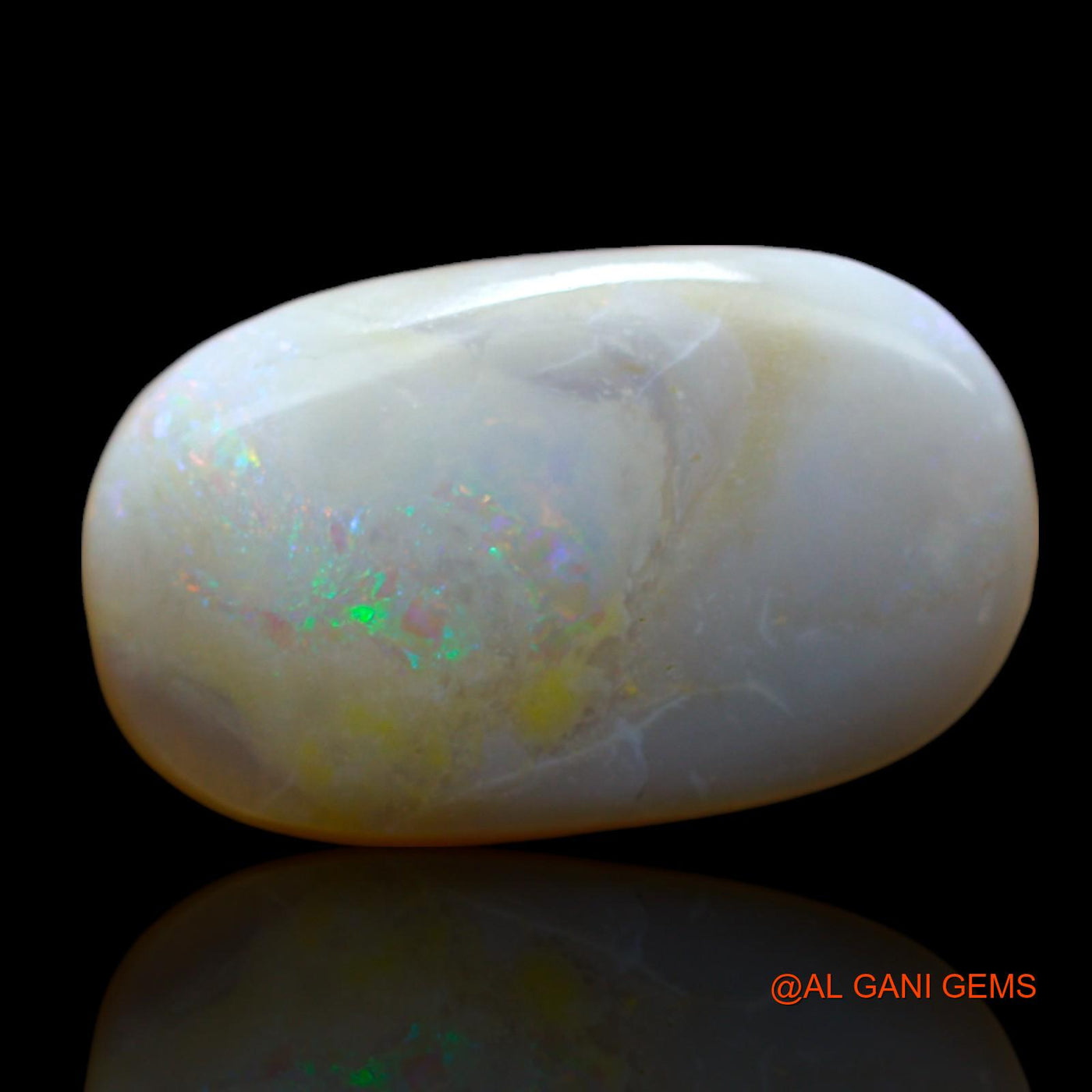 7.00 Cts Natural Australian Fire Opal Loose Gemstone Oval Cabochon 18x11x5 mm AF-443