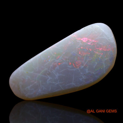 5.00 Cts Natural Australian Fire Opal Loose Gemstone Fancy Cabochon 19x8x4 mm AF-446