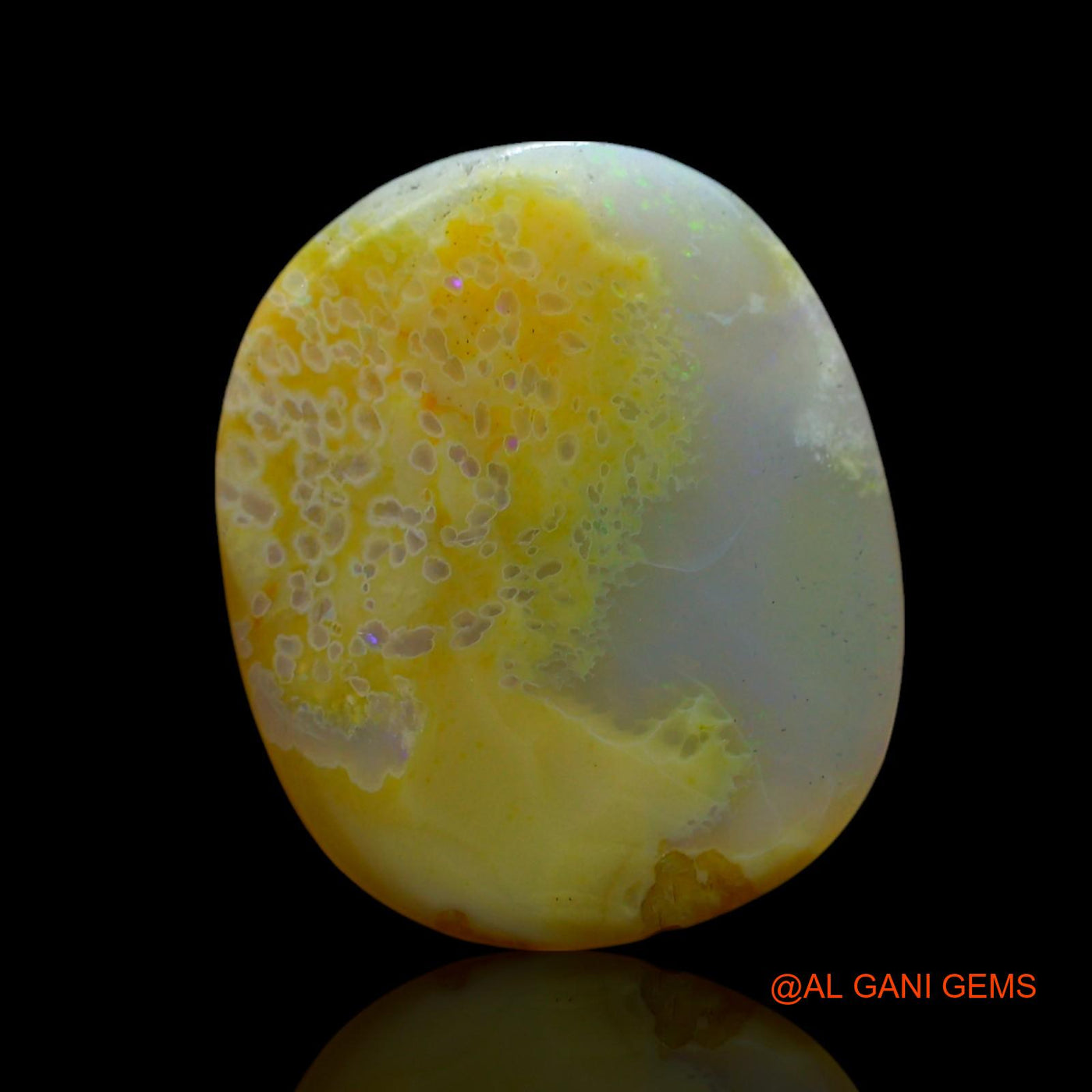 6.00 Cts Natural Australian Fire Opal Loose Gemstone Oval Cabochon 16x13x4 mm AF-448