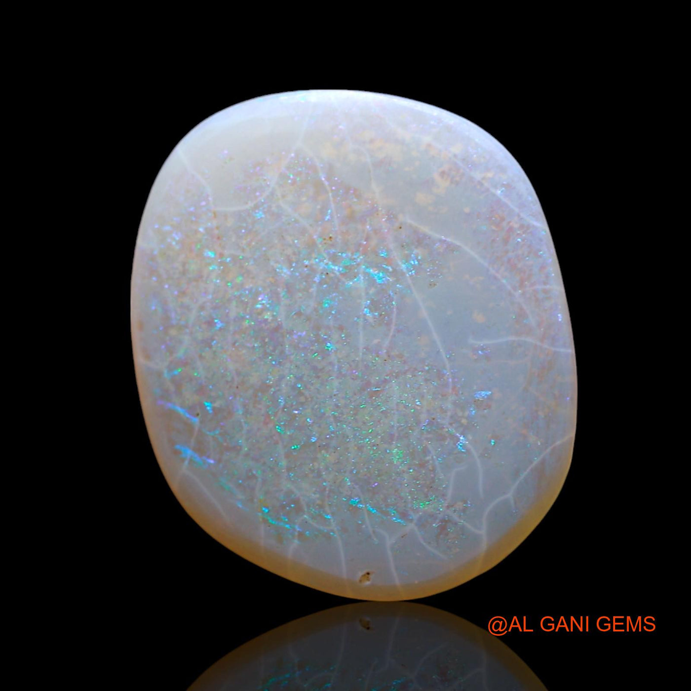 Natural Untreated Fire Opal Loose Gemstone Oval Cabochon From Australia 3.00 Cts 16x13x2 mm AF-449