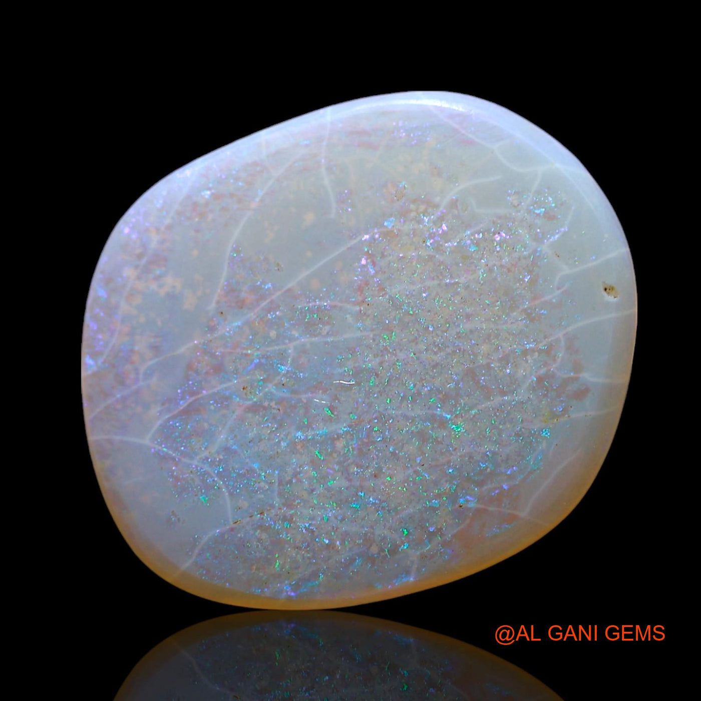 Natural Untreated Fire Opal Loose Gemstone Oval Cabochon From Australia 3.00 Cts 16x13x2 mm AF-449
