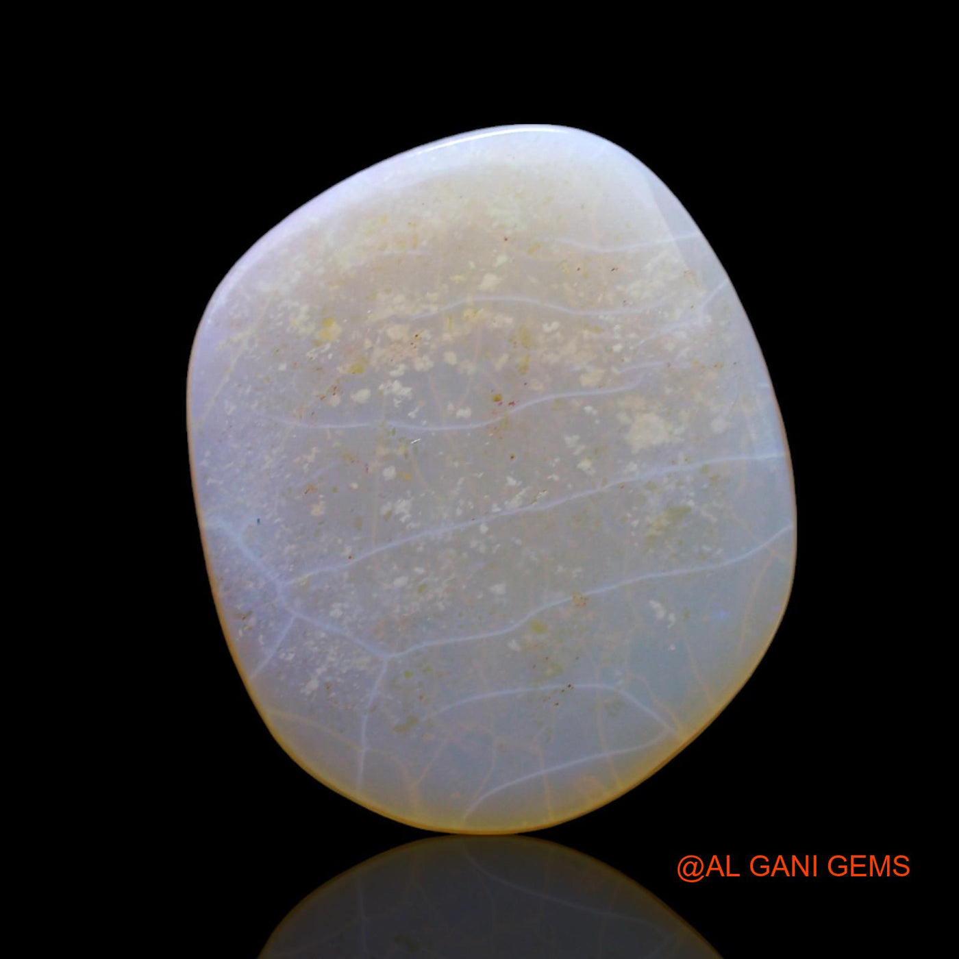 Natural Untreated Fire Opal Loose Gemstone Oval Cabochon From Australia 3.00 Cts 16x13x2 mm AF-449