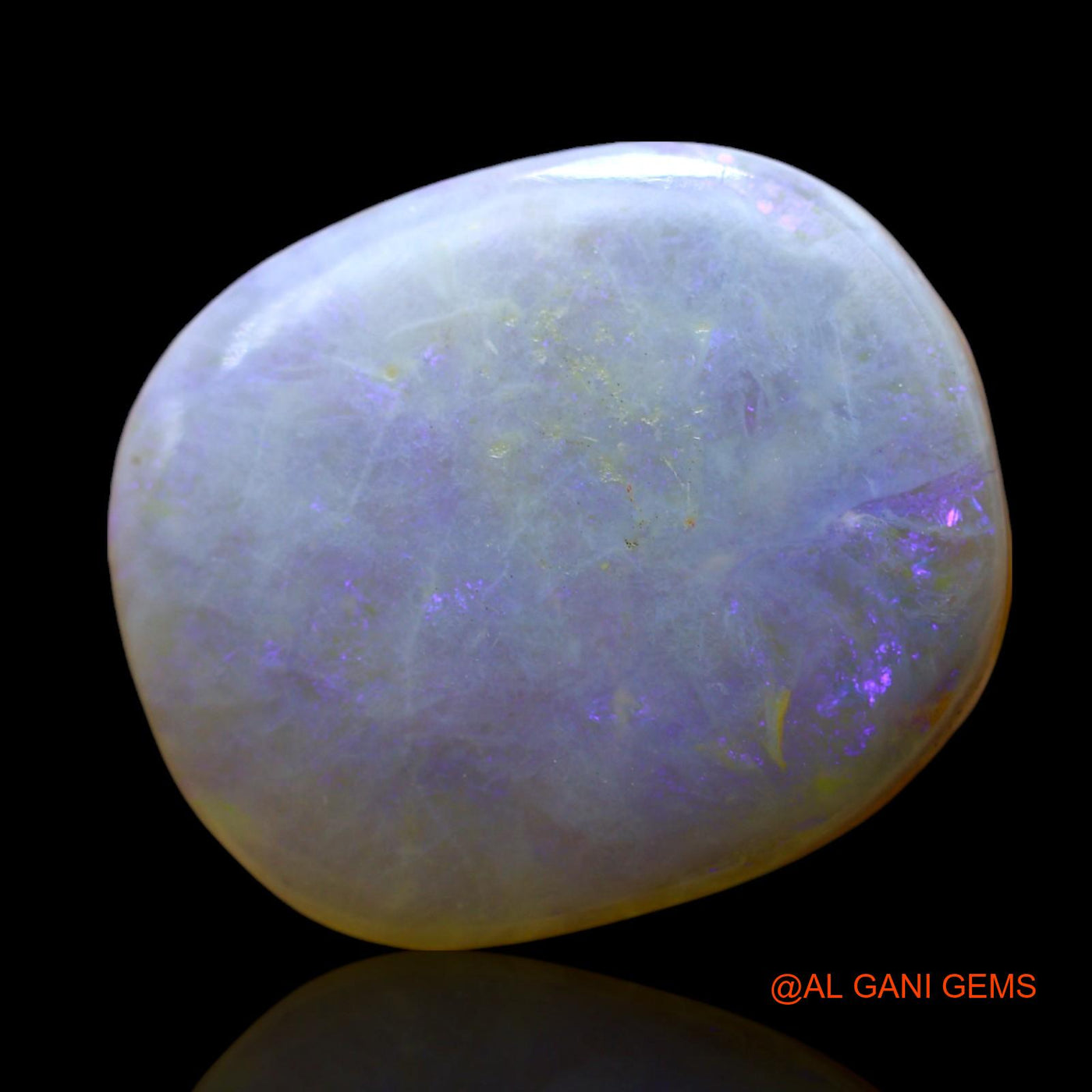 Natural Fire Opal Gemstone 7.00 Cts Loose Oval Cabochon From Australia 17x14x3 mm AF-44
