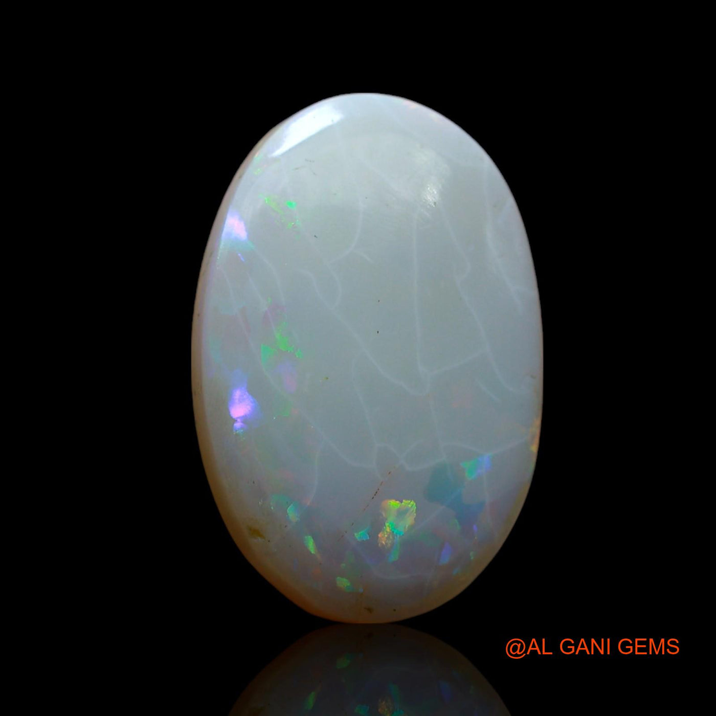 Natural Untreated Fire Opal Loose Gemstone Oval Cabochon From Australia 4.00 Cts 17x11x3 mm AF-450