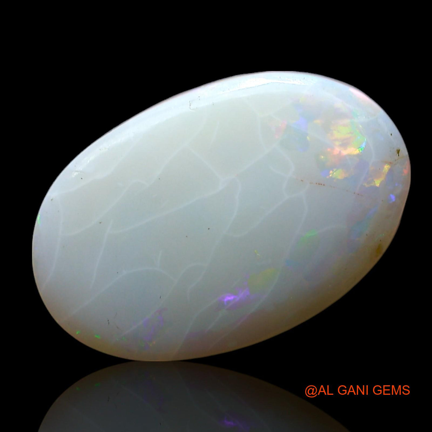 Natural Untreated Fire Opal Loose Gemstone Oval Cabochon From Australia 4.00 Cts 17x11x3 mm AF-450