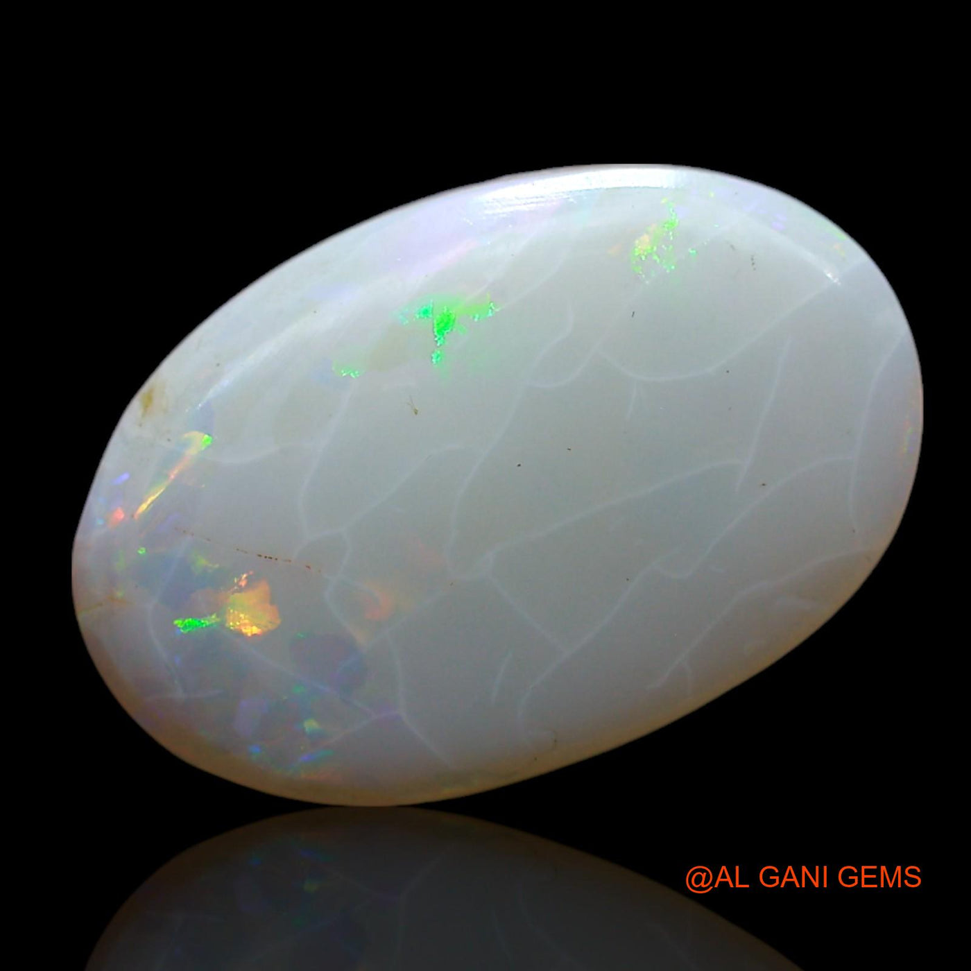 Natural Untreated Fire Opal Loose Gemstone Oval Cabochon From Australia 4.00 Cts 17x11x3 mm AF-450