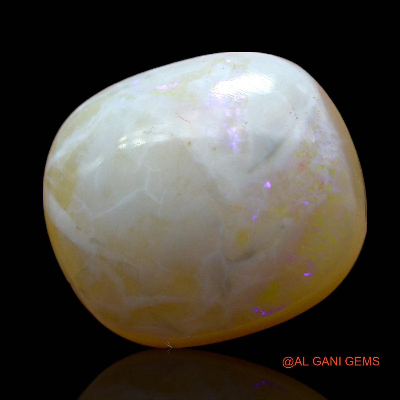 10.00 Cts Natural Australian Fire Opal Loose Gemstone Oval Cabochon 15x13x6 mm AF-452