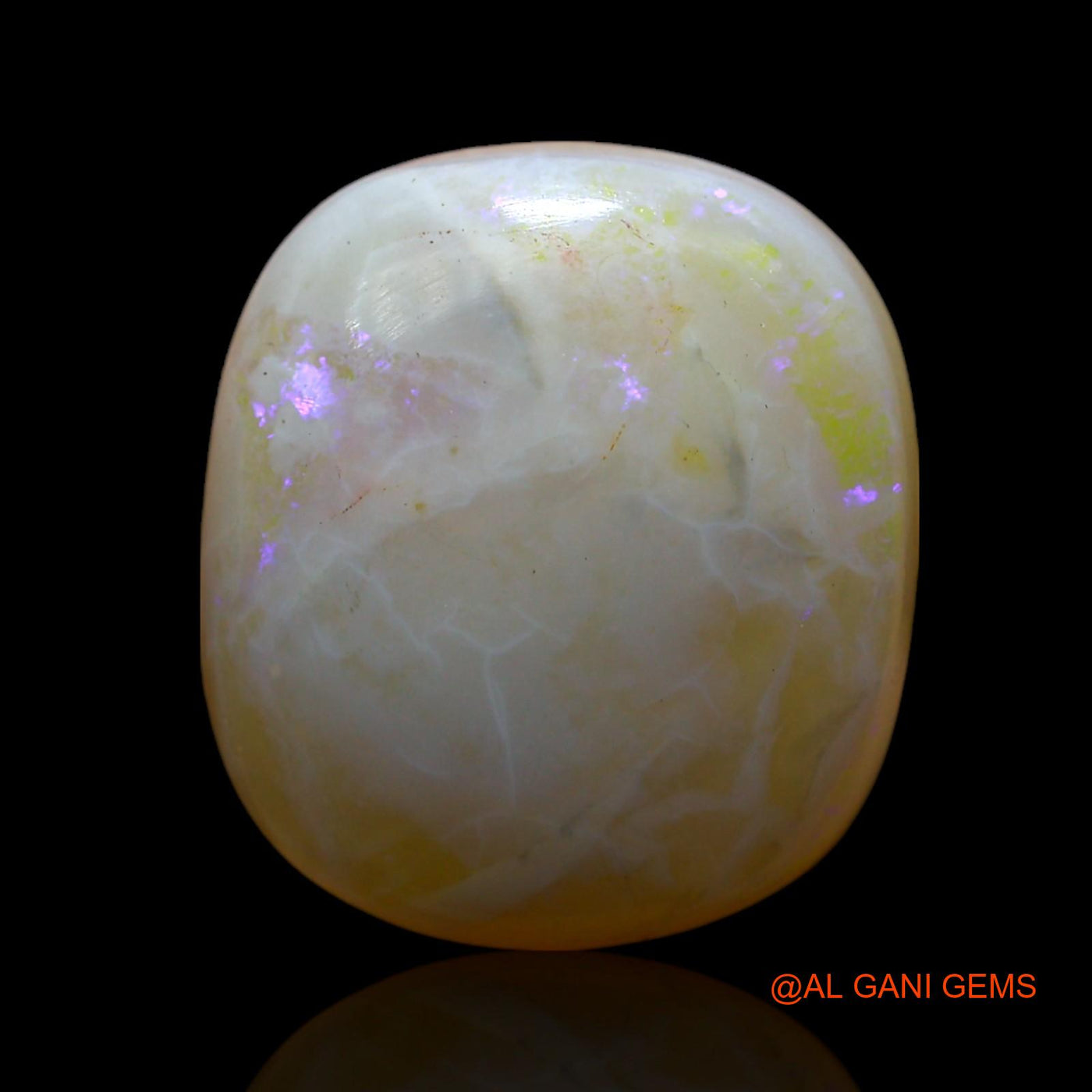 10.00 Cts Natural Australian Fire Opal Loose Gemstone Oval Cabochon 15x13x6 mm AF-452