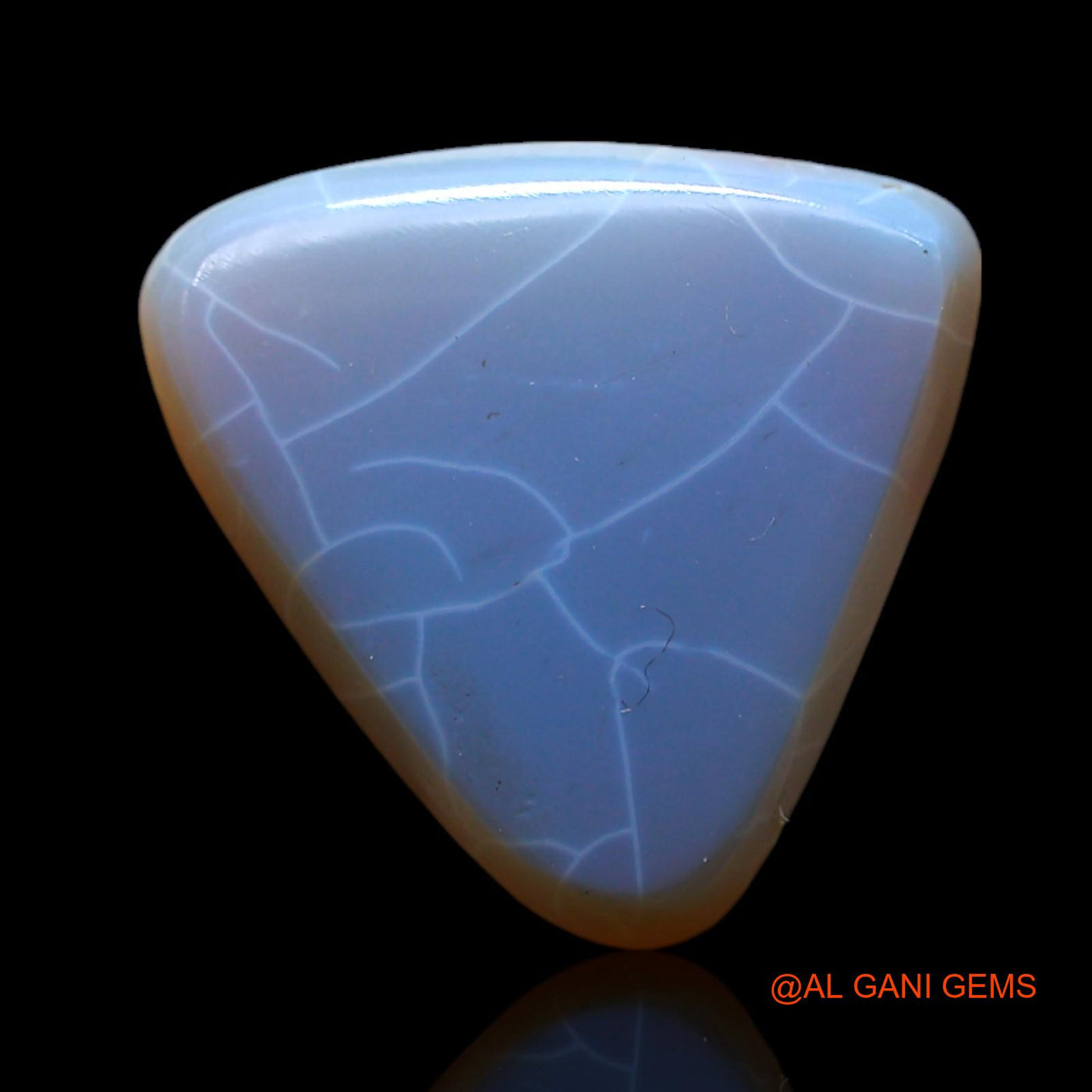 8.00 Cts Natural Australian Fire Opal Loose Gemstone Trillion Cabochon 14x13x4 mm AF-454