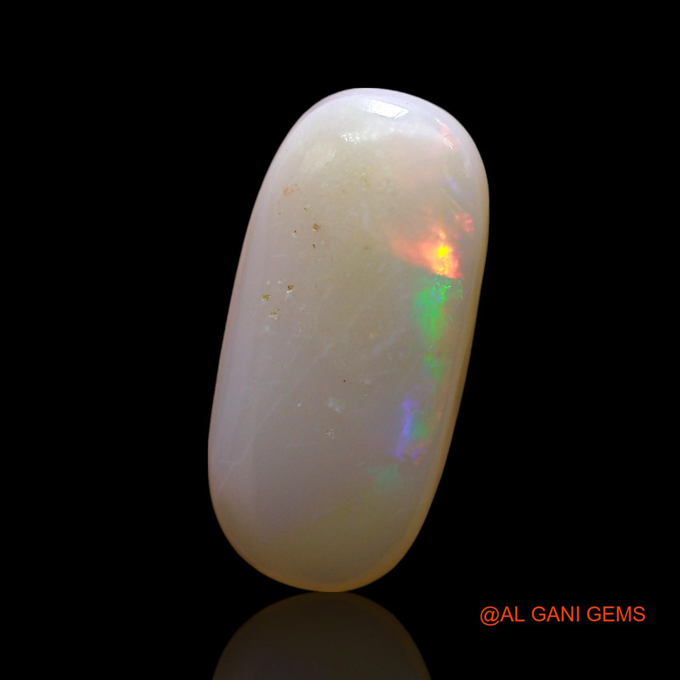 4.00 Cts Natural Australian Fire Opal Loose Gemstone Oval Cabochon 18x8x4 mm AF-457