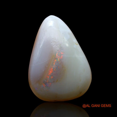 5.00 Cts Natural Australian Fire Opal Loose Gemstone Pear Cabochon 16x11x5 mm AF-458