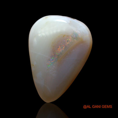 5.00 Cts Natural Australian Fire Opal Loose Gemstone Pear Cabochon 16x11x5 mm AF-458