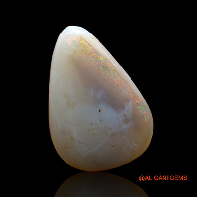 5.00 Cts Natural Australian Fire Opal Loose Gemstone Pear Cabochon 16x11x5 mm AF-458