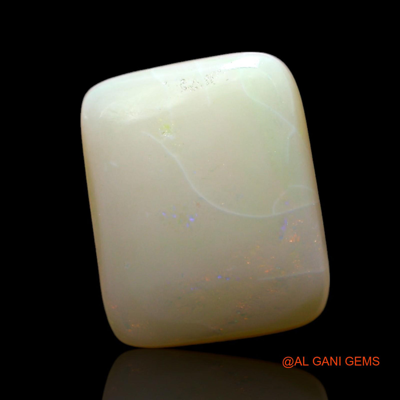 7.00 Cts Natural Australian Fire Opal Loose Gemstone Square Cabochon 14x11x6 mm AF-459