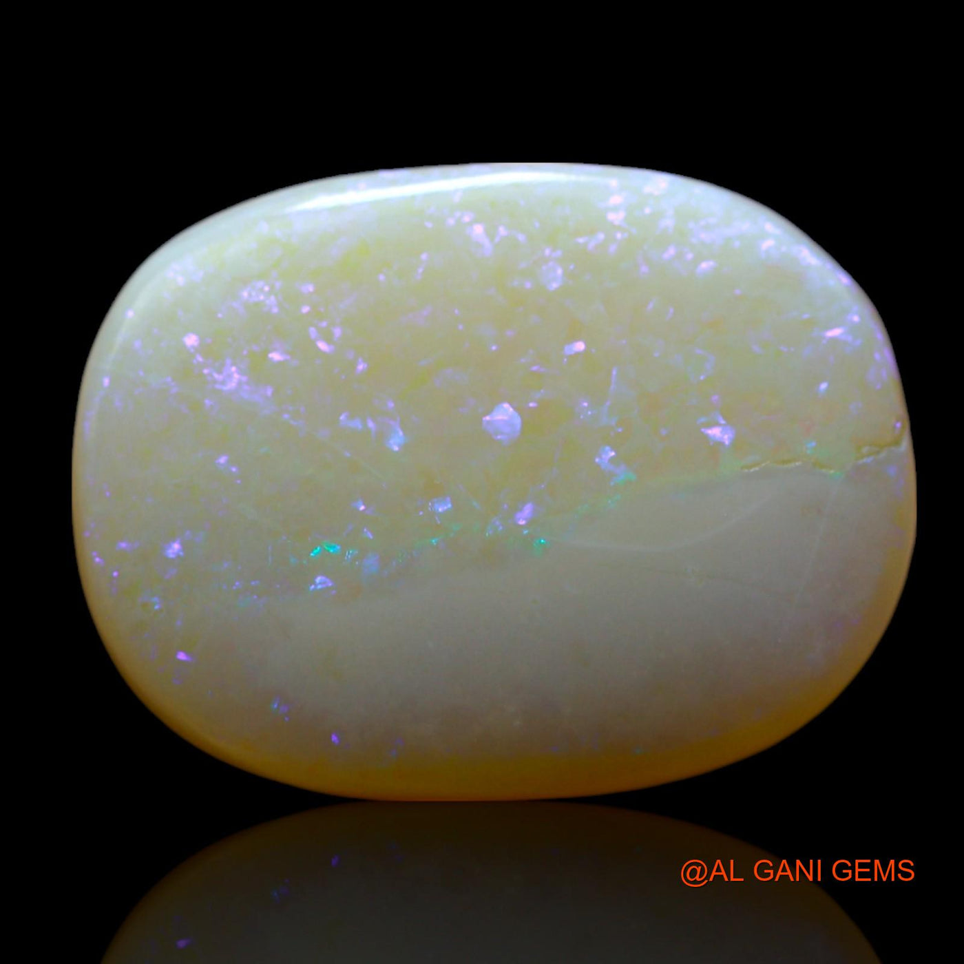 9.00 Cts Natural Australian Fire Opal Loose Gemstone Oval Cabochon 17x13x5 mm AF-45