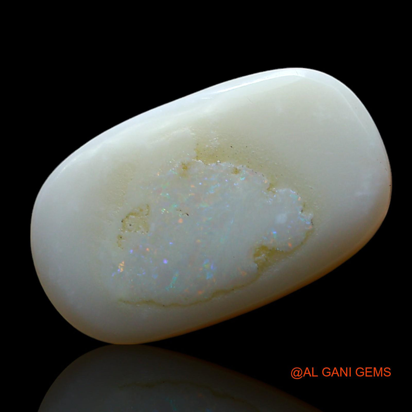 4.00 Cts Natural Australian Fire Opal Loose Gemstone Oval Cabochon 16x10x3 mm AF-460