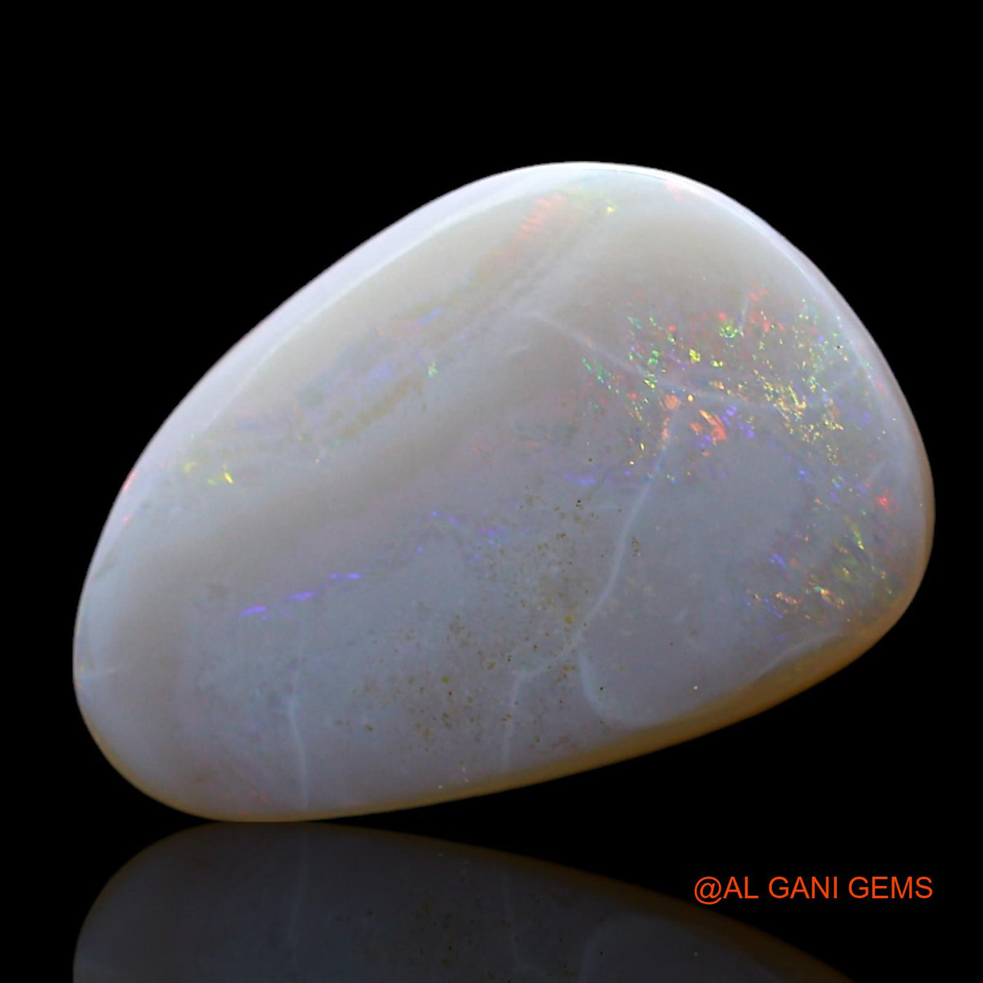 3.00 Cts Natural Australian Fire Opal Fancy Cabochon Loose Gemstone For Jewelry 16x11x2 mm AF-462