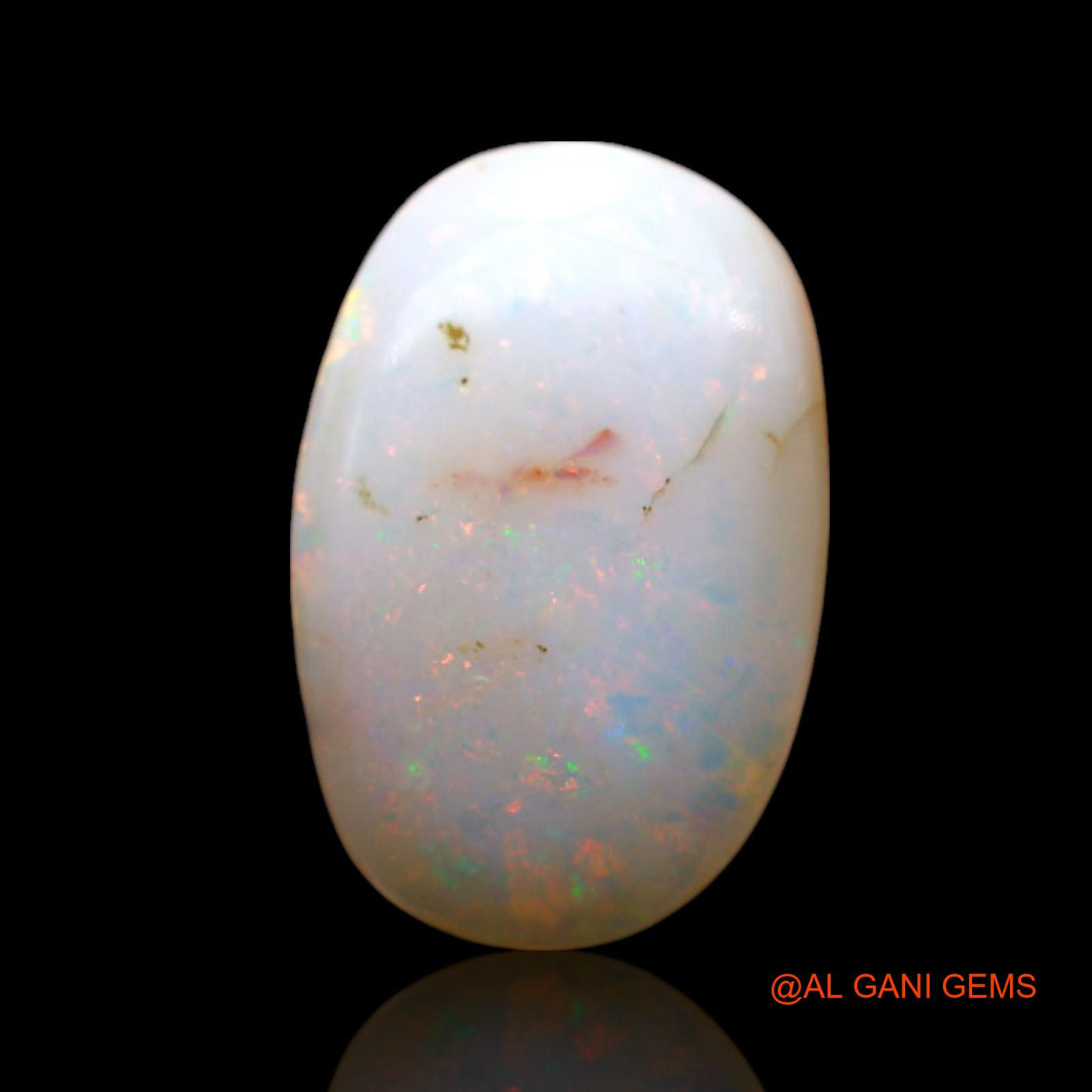 Natural Untreated Fire Opal Loose Gemstone Oval Cabochon From Australia 5.00 Cts 16x10x4 mm AF-463