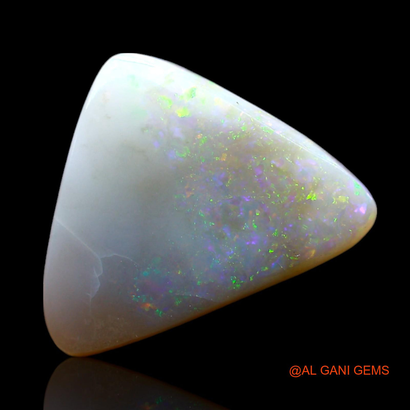 4.00 Cts Natural Australian Fire Opal Loose Gemstone Trillion Cabochon 13x11x4 mm AF-464