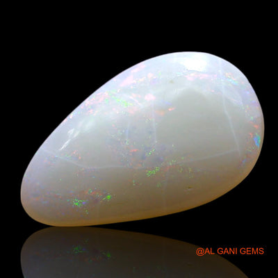 3.00 Cts Natural Australian Fire Opal Loose Gemstone Pear Cabochon 16x10x3 mm AF-466