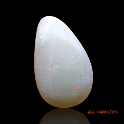 3.00 Cts Natural Australian Fire Opal Loose Gemstone Pear Cabochon 16x10x3 mm AF-466