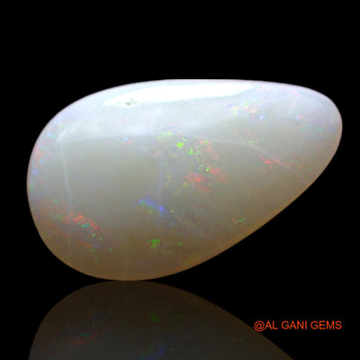3.00 Cts Natural Australian Fire Opal Loose Gemstone Pear Cabochon 16x10x3 mm AF-466