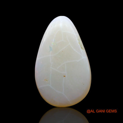 3.00 Cts Natural Australian Fire Opal Loose Gemstone Pear Cabochon 16x10x3 mm AF-466