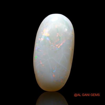Natural Fire Opal Gemstone 3.00 Cts Loose Oval Cabochon From Australia 17x8x3 mm AF-469